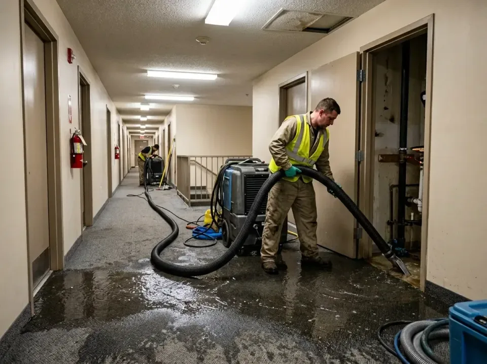 multi-unit-apartment-hallway-f-005 — frequently asked questions, Emergency Burst Pipe Water Extraction & Removal in Fort Bra…